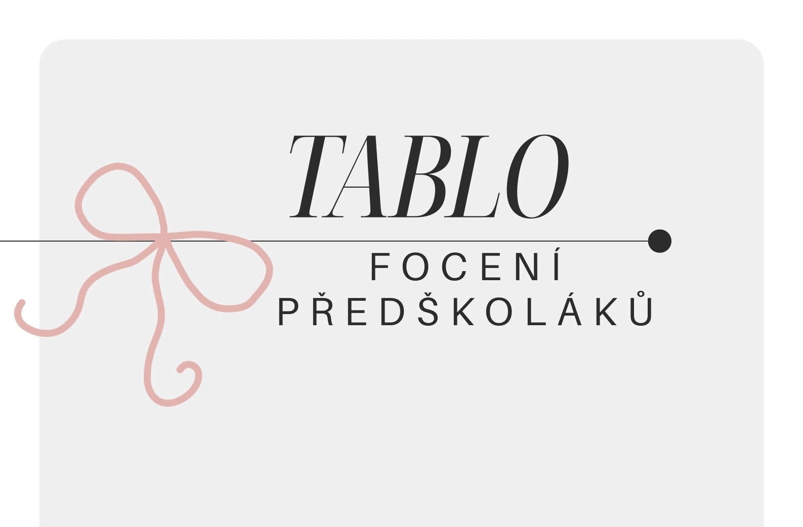 Focení tabla předškoláků